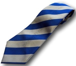 Royal & Silver Broad Stripe School Tie