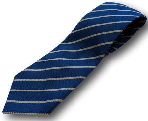 Royal & Silver Narrow Stripe School Tie