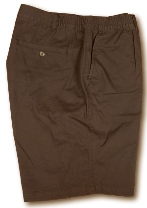 Brown Cotton Short Trousers - 42" - 'Cotton Traders' Brand