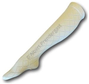 Knee Length Pelerine Straight Pull Oatmeal Socks. UK Shoe 11-13