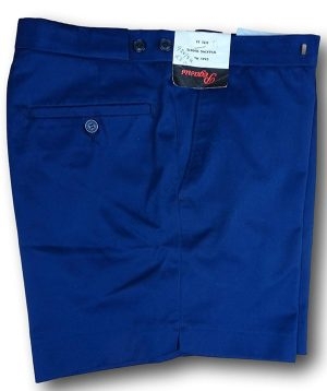 Navy Blue Poly Viscose Short Trousers Tunnel Back - 32" - Pegasus Brand
