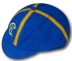 Royal Wool Flannel School Cap With Gold Braiding & Badge